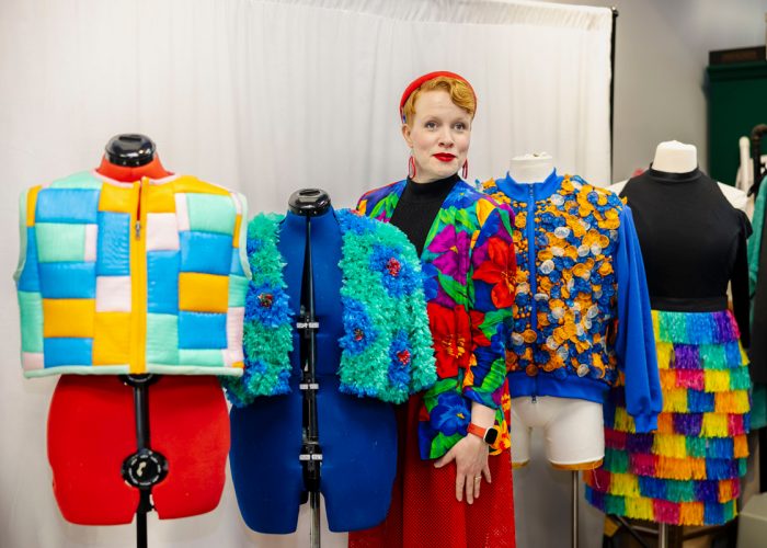 MPR: Trash bags, CDs and condoms: How one Minneapolis upcycler is changing sustainable fashion